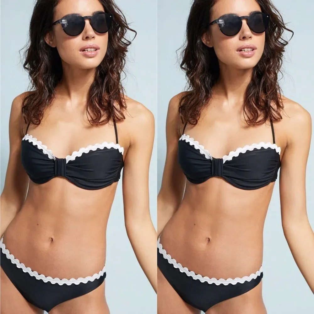 Anthropologie x Shoshanna Scalloped Bikini Bottoms